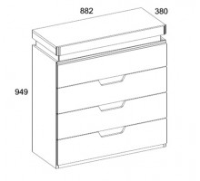 Комод Torino 4S