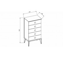 Комод высокий Алвис (ALVIS) ALVIS-28