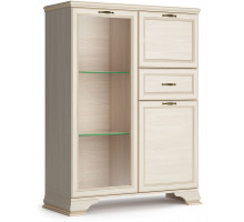 Шкаф низкий "тумба-витрина" Сиена (Бодега Белый)