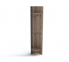 Напольная угловая вешалка для одежды ПХ-3 (ЯТ) Ханна с полками