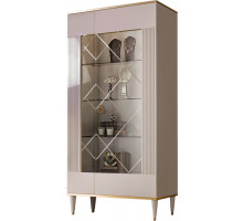 Шкаф витрина Rimini Solo РМВ2-2С (s) правый (слоновая кость)