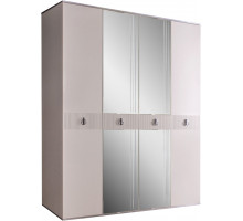 Четырехстворчатый шкаф для одежды с зеркалом Rimini Solo РМШ1/4 (s) (слоновая кость) Четырехстворчатый шкаф для одежды с зеркалом Rimini Solo РМШ1/4 (s) (слоновая кость)