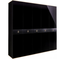 Пятистворчатый шкаф для одежды Rimini Solo РМШ2/5 (s) (черный) Пятистворчатый шкаф для одежды Rimini Solo РМШ2/5 (s) (черный)