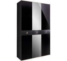 Трехстворчатый шкаф для одежды с зеркалом Rimini Solo РМШ1/3 (s) (черный) Трехстворчатый шкаф для одежды с зеркалом Rimini Solo РМШ1/3 (s) (черный)