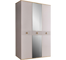 Трехстворчатый шкаф для одежды с зеркалом Rimini Solo РМШ1/3 (s) (слоновая кость) Трехстворчатый шкаф для одежды с зеркалом Rimini Solo РМШ1/3 (s) (слоновая кость)