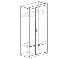 Шкаф для одежды и белья Ронда 318